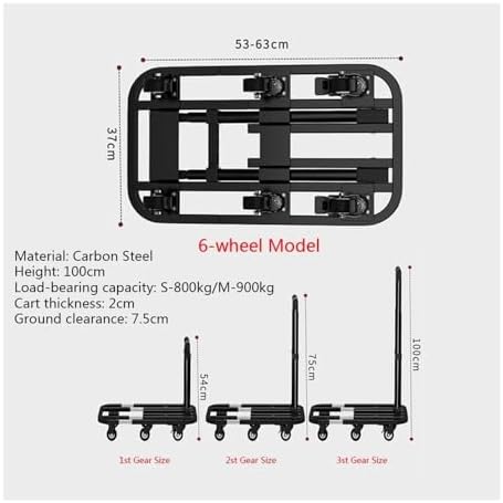 💪 Heavy-Duty Folding Cart – Multi-Purpose Hand Truck with Wheels for Home & Outdoor Use 🛒✨