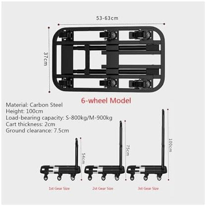 💪 Heavy-Duty Folding Cart – Multi-Purpose Hand Truck with Wheels for Home & Outdoor Use 🛒✨