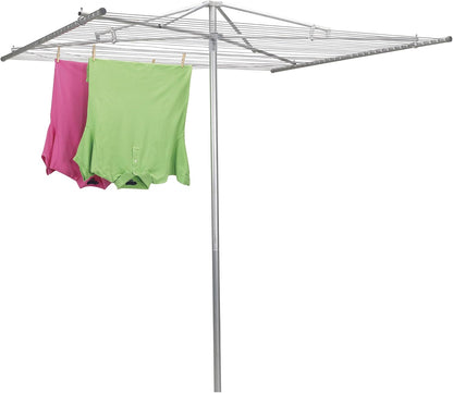🌞 Outdoor Rotary Clothesline – Heavy-Duty Aluminum Dryer with 360° Rotation & Large Capacity 👕🌬️