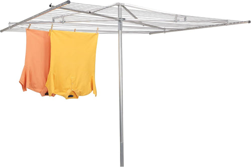 🌞 Outdoor Rotary Clothesline – Heavy-Duty Aluminum Dryer with 360° Rotation & Large Capacity 👕🌬️