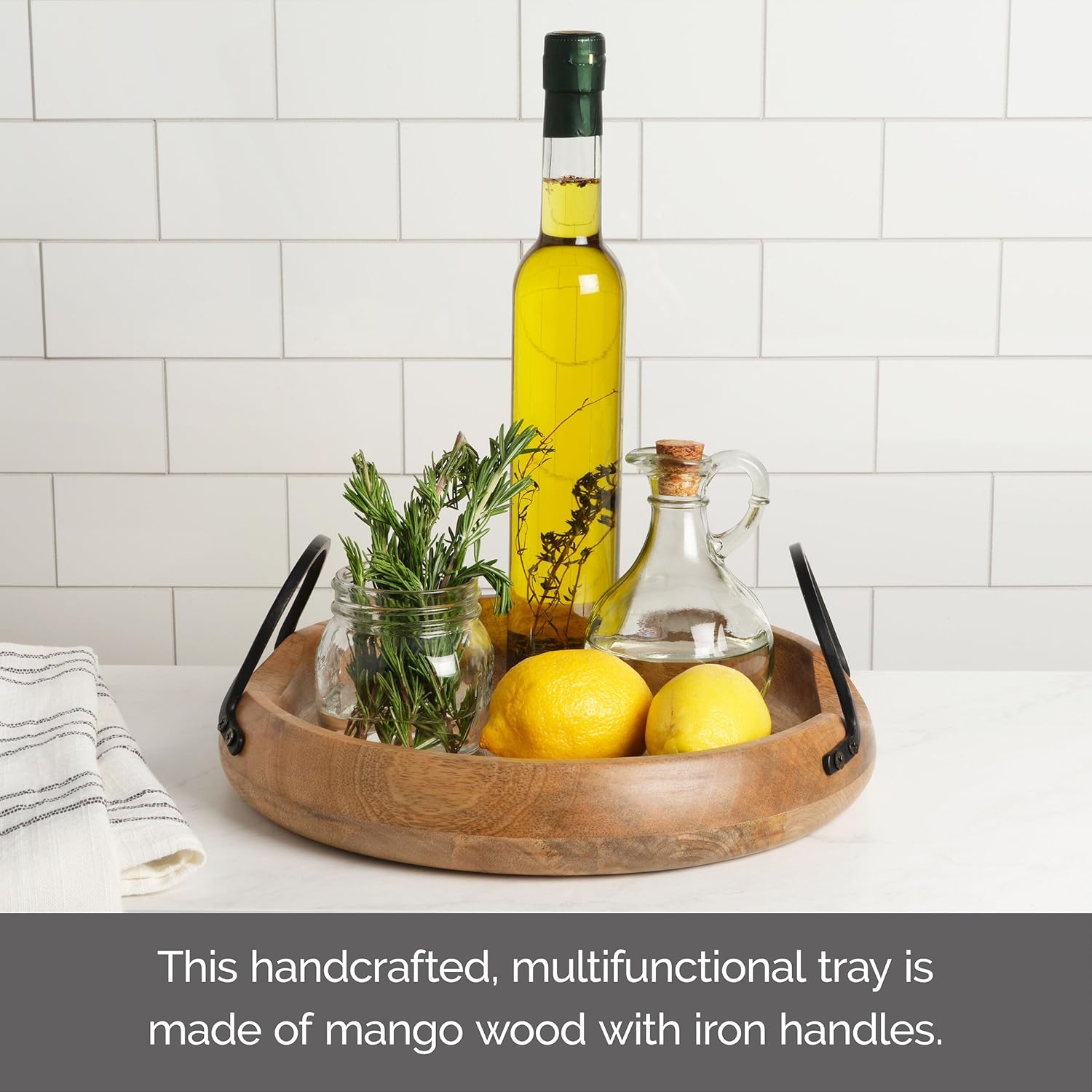✨ Rustic Metal & Wood Display Stand – Tiered Fruit Holder for Home 🍇🏠