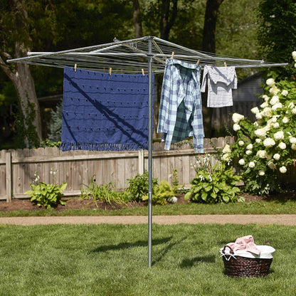 🌞 Outdoor Rotary Clothesline – Heavy-Duty Aluminum Dryer with 360° Rotation & Large Capacity 👕🌬️